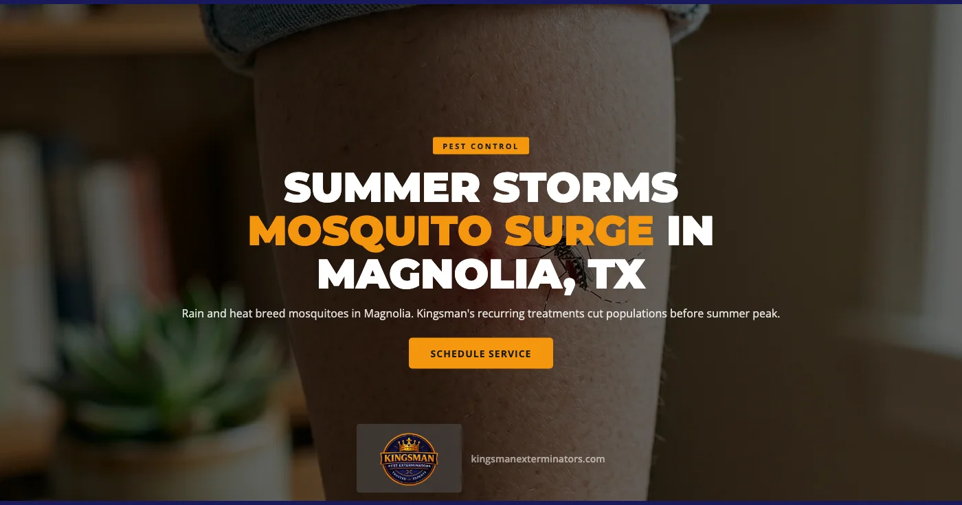 Why Summer Storms Make Mosquito Control Essential for Magnolia, TX Homeowners